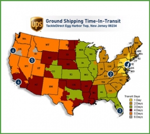 UPS Zone Map